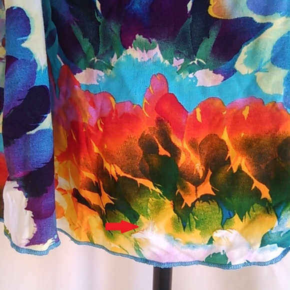 ❤️ Forever 21 Tie Dye Print Plunge Dress 2/$15 - Picture 8 of 9